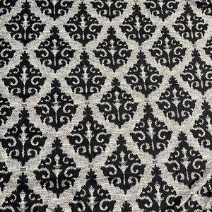 Black and Gray Mainstays Brand shower curtain. Standard size.